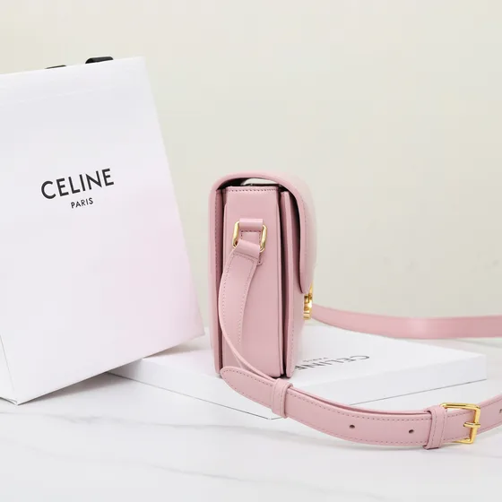 Celine Triomphe Rosa Bolso bandolera