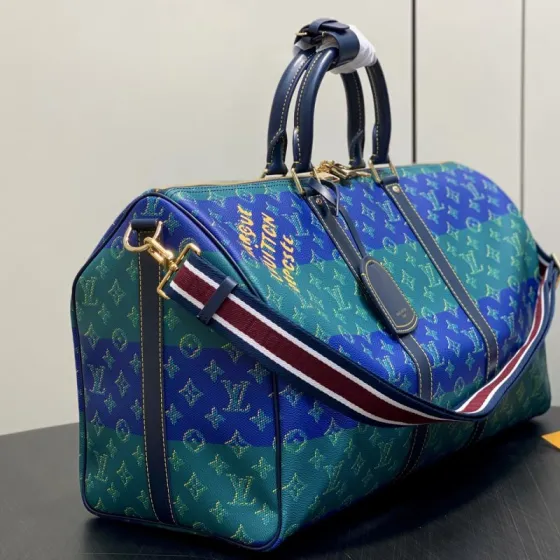 Louis Vuitton Keepall Bandouli re 50 Blue Green Monogram 50cm travel