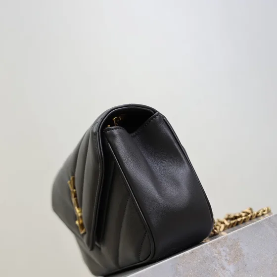 YSL Cassandre Matelassé Envelope Chain Wallet With Top Handle أسود Top Handle