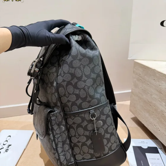 Coach West Rucksack In Signature Leinwand Charcoal Rucksack