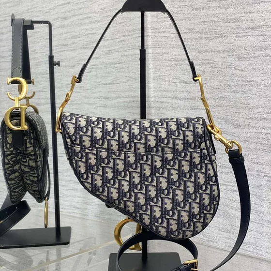 Dior Saddle Bag Biru dongker Biru Shoulder Bag