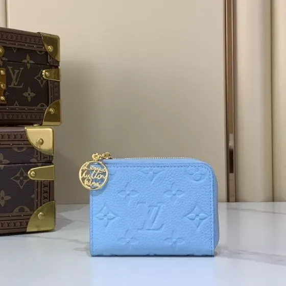 Louis Vuitton Zippy Coin Purse Blue Coin Purse