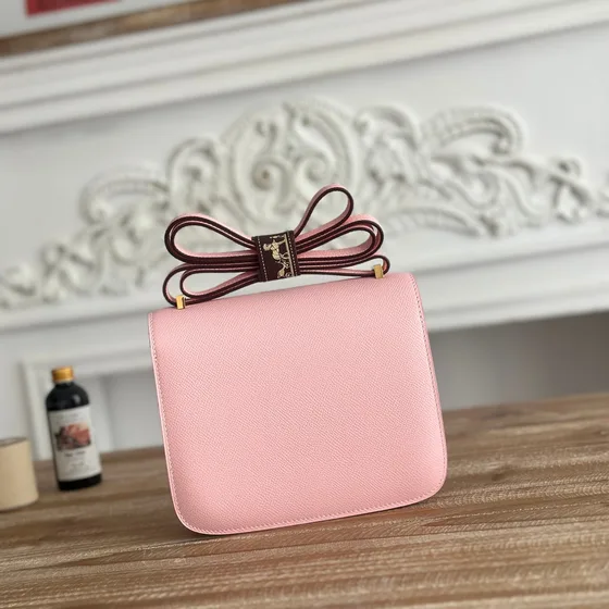 Hermes Constance Rose Crossbody