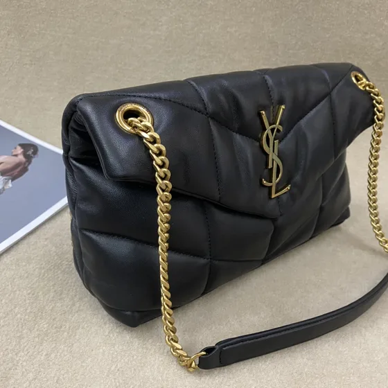 YSL Loulou Puffer Чёрный Сумка на плечо