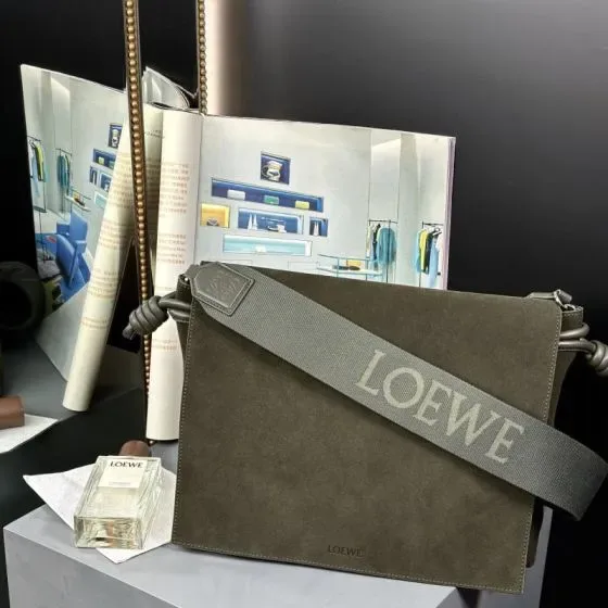 Loewe Flamenco Crossbody Bag Khaki Crossbody