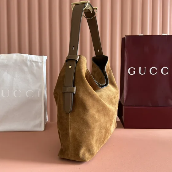 Gucci Gucci Hobo Shoulder Bag Coklat Hobo
