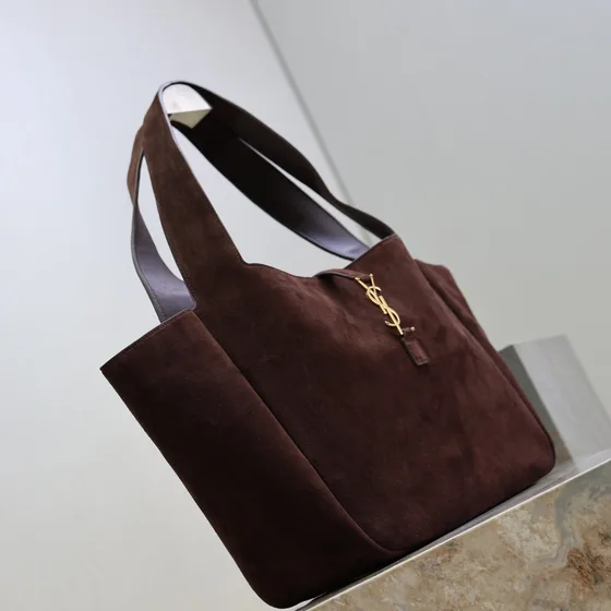 YSL Le Fermoir Bolso tote Borgoña Bolso tote