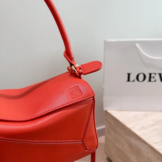 Loewe Puzzle Rojo Bolso bandolera