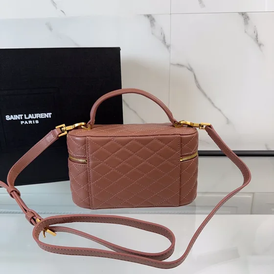 YSL Gaby Vanity Case Rosy Brun Crossbody