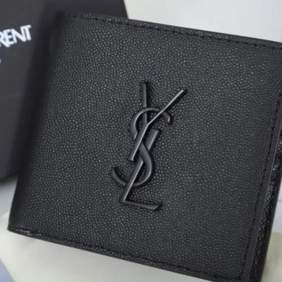 YSL Monogram East West Wallet Black Wallet