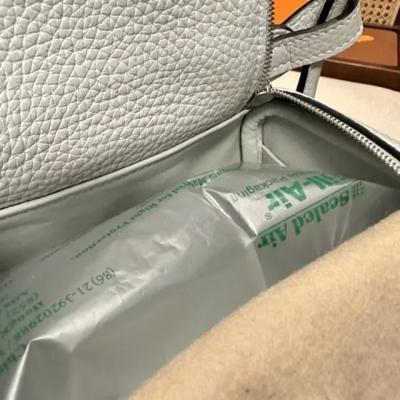 Hermes White Pouch