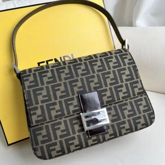 Fendi Baguette Brown Shoulder Bag