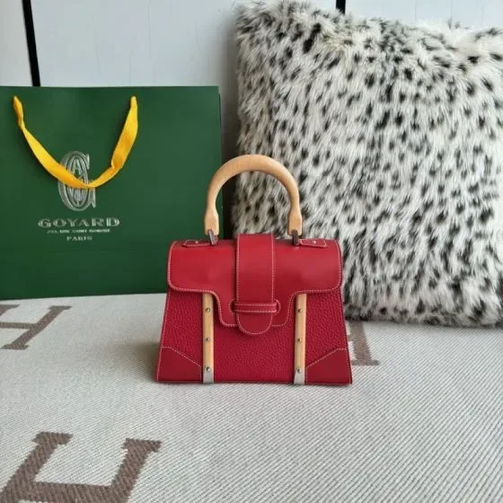 Goyard Sa gon Pm Red Top Handle