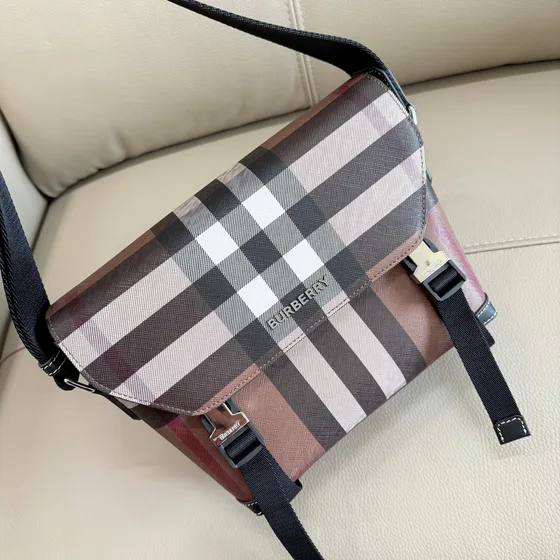 Burberry Check Crossbody Bolso mensajero Birch Marrón Check Crossbody