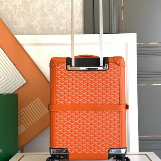 Goyard suitcase Orange travel Orange Goyardine