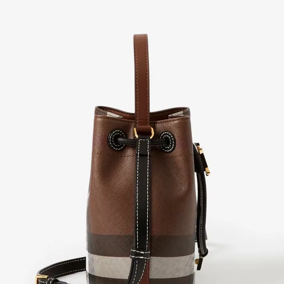 Burberry Micro Tb Сумка-ведро Коричневый Check Сумка-ведро