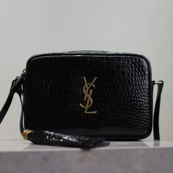 YSL Lou Camera Bag Black Crossbody