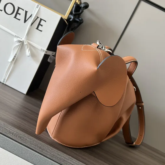 Loewe Elephant Bag Tan Crossbody