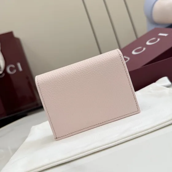 Gucci Gg Marmont Card Case Portafoglio Light Rosa Portafoglio
