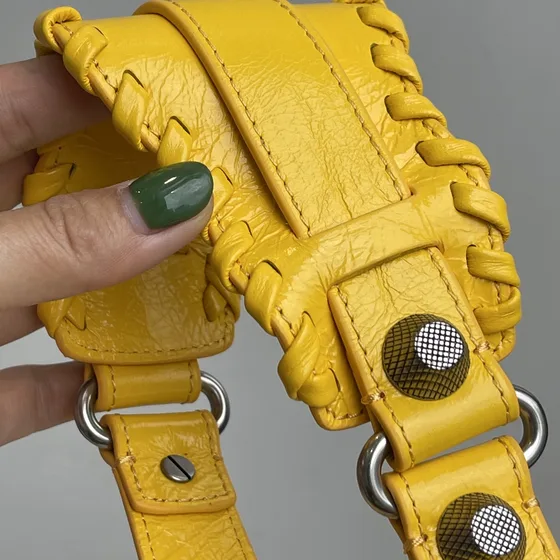 Balenciaga Le Cagole Yellow Shoulder Bag