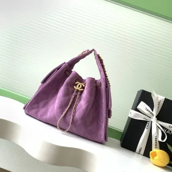 Chanel 25 Bag Purple Hobo