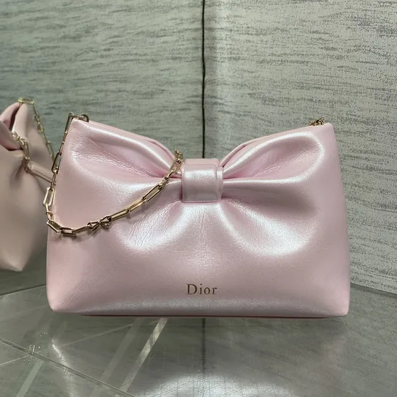 Dior Dior Bow Chain Bag Light Pink Crossbody