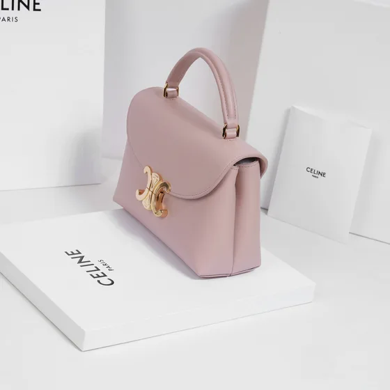 Celine Teen Nino Triomphe Bag Light Rosa Manico