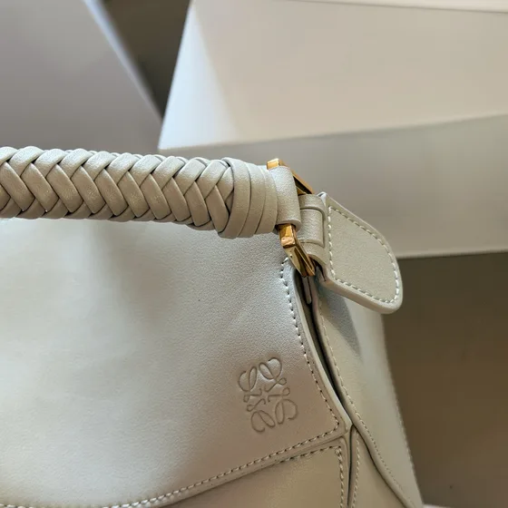 Loewe Puzzle Edge Small Bag Shell Gray Tophåndtag