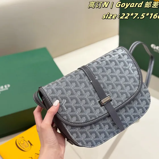 Goyard Belvedere Pm Gray 22 7 5 16 Crossbody