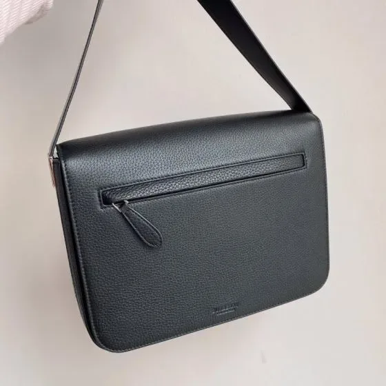 Burberry Barenia Messenger Bag Black Crossbody