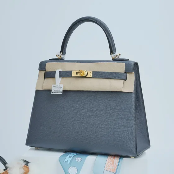 Hermes Kelly Dark Cinza Alça superior