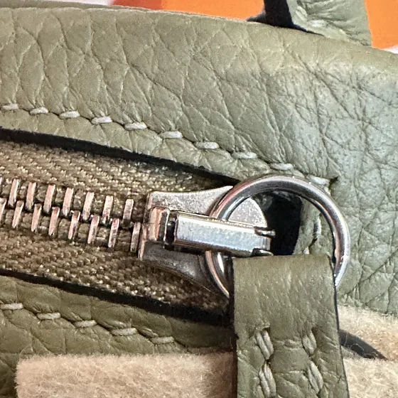 Hermes Mini Lindy Sage Verde Crossbody