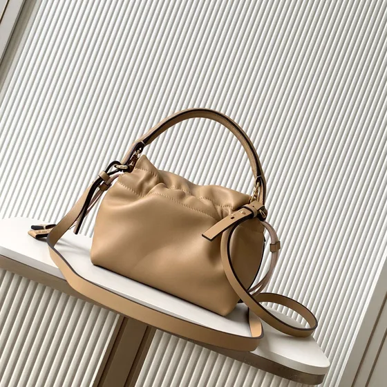 Fendi Mamma Baguette Beige Shoulder Bag