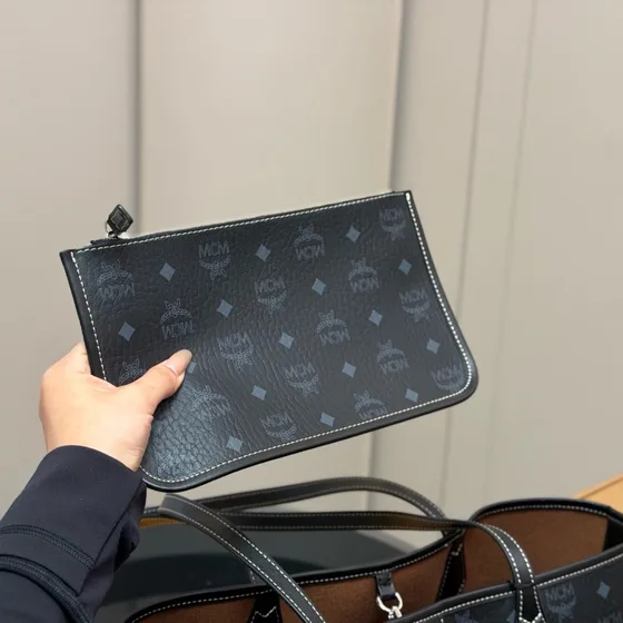 MCM Toni Shopper Nero Borsa tote
