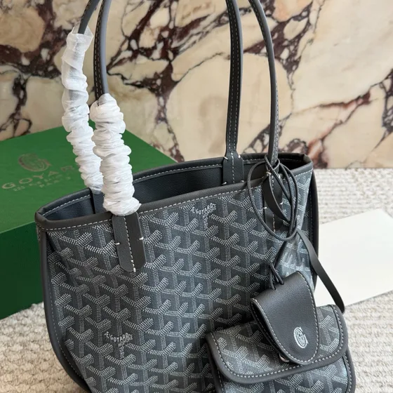 Goyard Anjou Mini Yellow Tote Bag