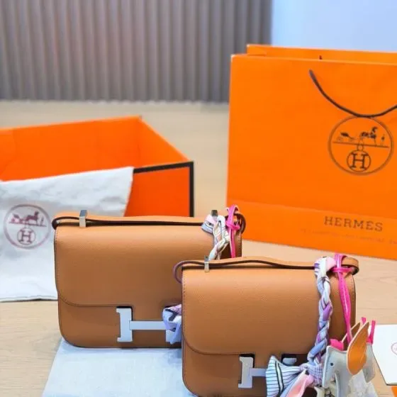 Hermes Constance Marrom Crossbody