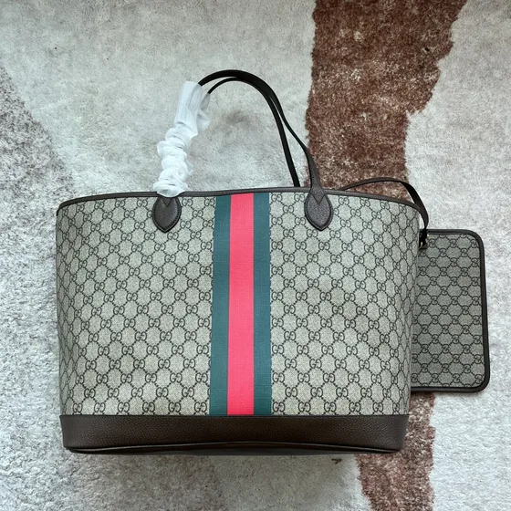 Gucci Ophidia Gg Large Tote Beige/Marron Sac cabas