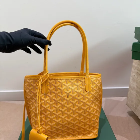 Goyard Anjou Mini Green Tote Bag