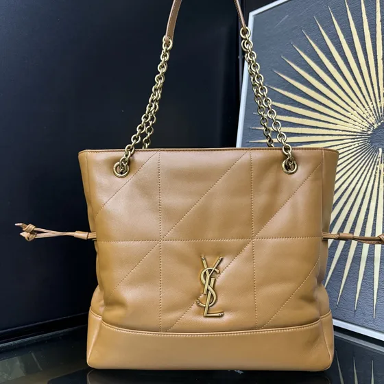 YSL Jamie Shopping Bag Beige Shoppertasketur