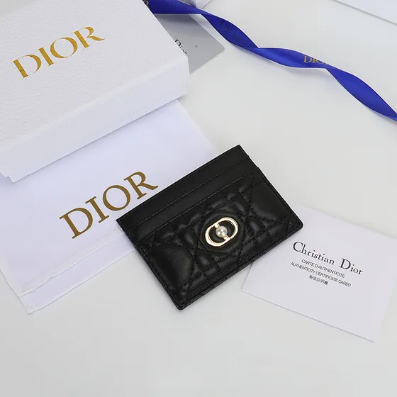 Dior Dior Jolie Card Holder Black Card Holder