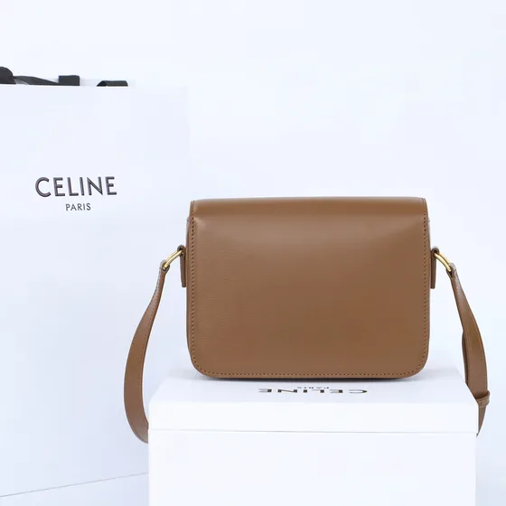 Celine Triomphe Nâu Flap Bag