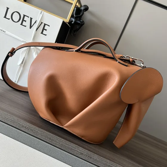 Loewe Elephant Bag Tan Crossbody
