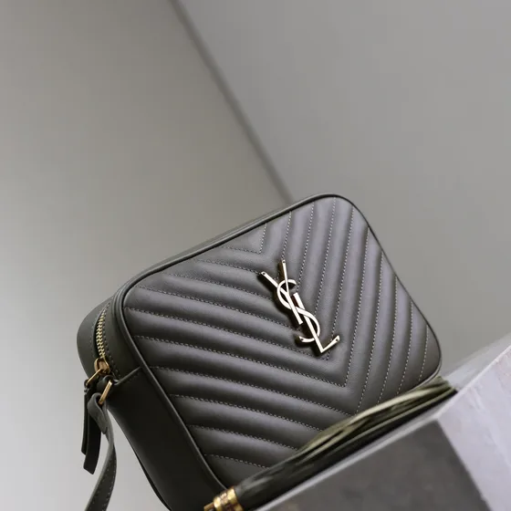 YSL Lou Camera Bag Olive สีเขียว Crossbody