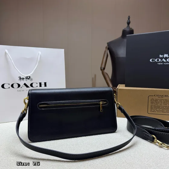 Coach Tabby 26 Чёрный 26cm Сумка на плечо