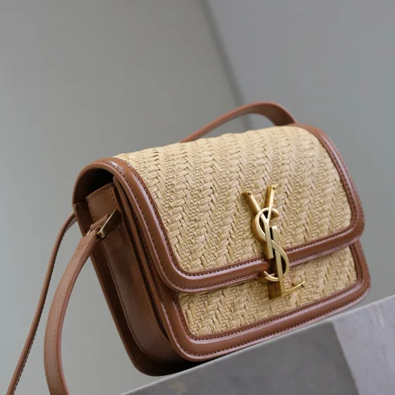 YSL Solferino بيج/بني Crossbody