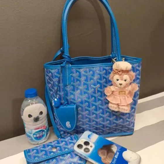Goyard Anjou Mini Tote Sky Blue 20 10 20 Tote Bag