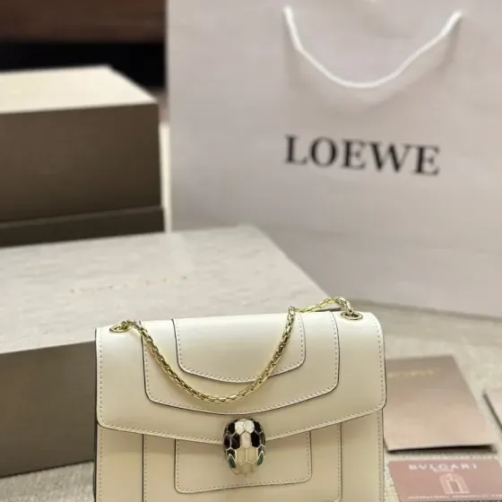 Bvlgari Serpenti Forever White Crossbody