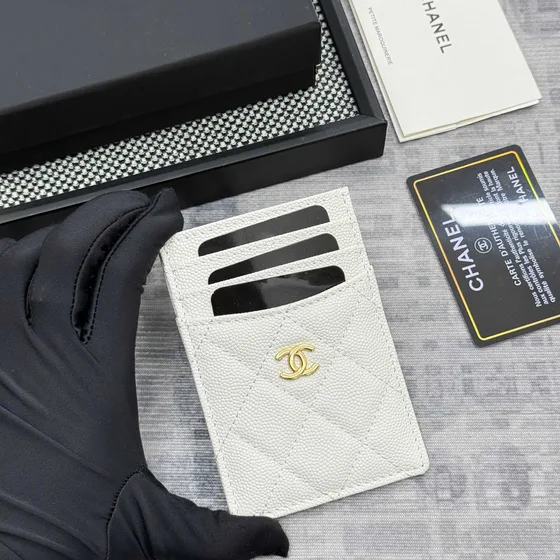 Chanel Classic Card Holder White Card Holder