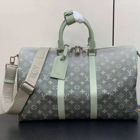 Louis Vuitton Keepall Bandouli re 45 Monogram Green 45 travel