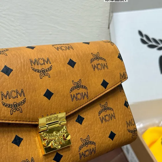 MCM Tracy Crossbody In Visetos Cognac Crossbody